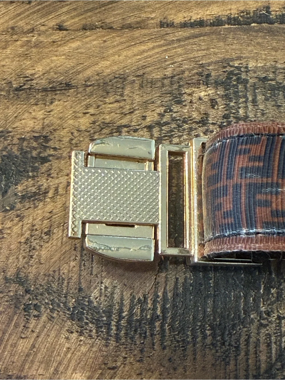Designer-Inspired Fabric Dog Collar with Gold Hardware